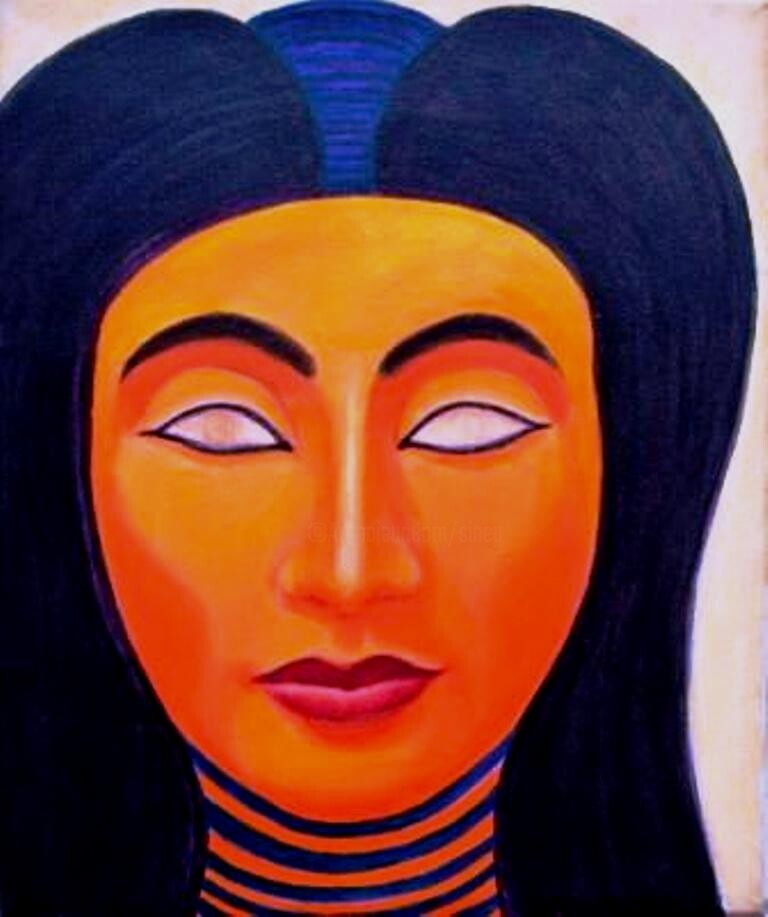 Sigrun Neumann (Sineu) - (le printemps des femmes egyptiennes) *Nefertiti-Tahrir* souffle d'elle