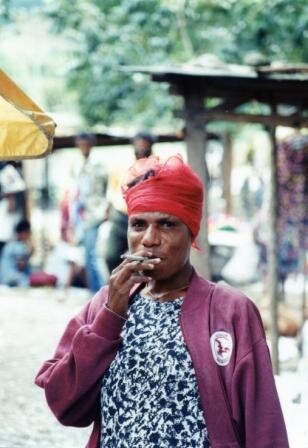 smoking-women in Papua