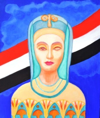 *graffité-art* le printemps des femmes égyptiennes * Néfertiti-Tahrir*  la belle est revenue......